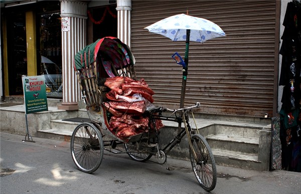 Граждане, идите пешком, сегодня рикша не вегетарианец